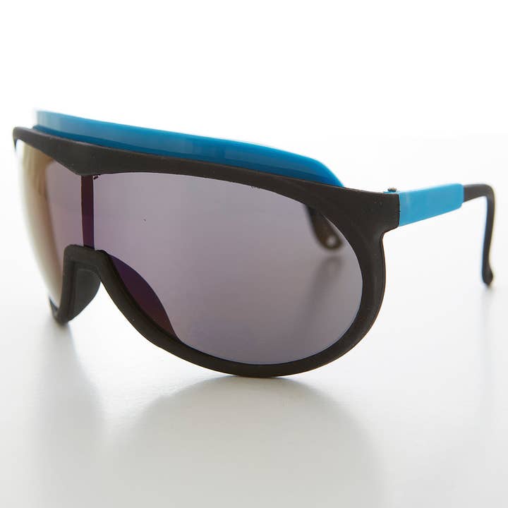 SUNGLASS MUSEUM - Wholesale Sunglasses - Unisex - 80s Neon Sports Shield - Mondo1