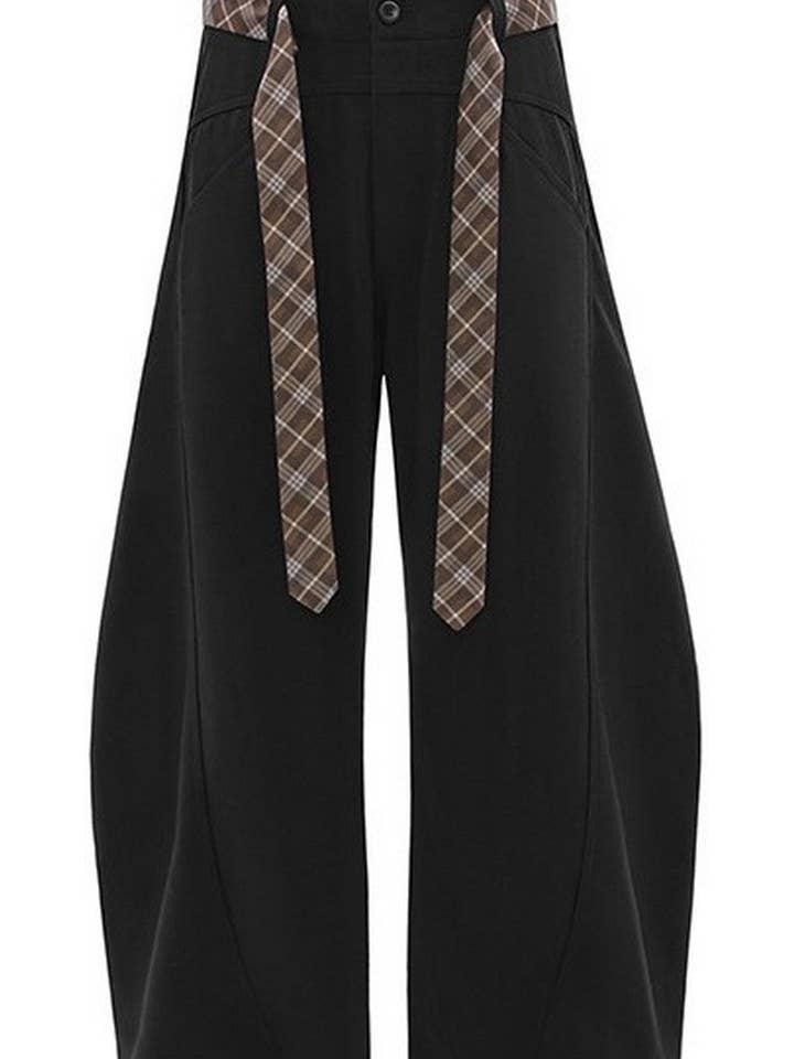 Black Two-Tone Blade Dress Pants for wholesale on Faire