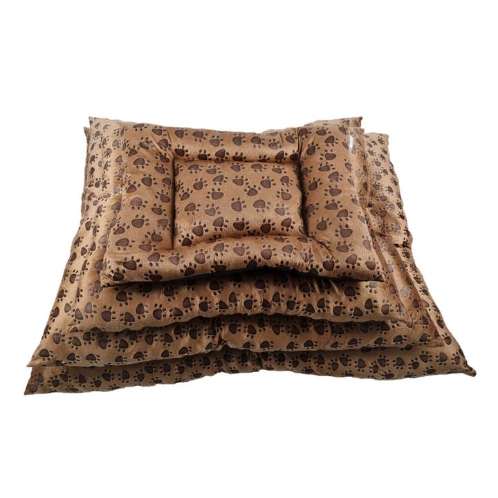 Pack Of 4 Microfiber Dog Mattress Brown Color for wholesale by Amomi