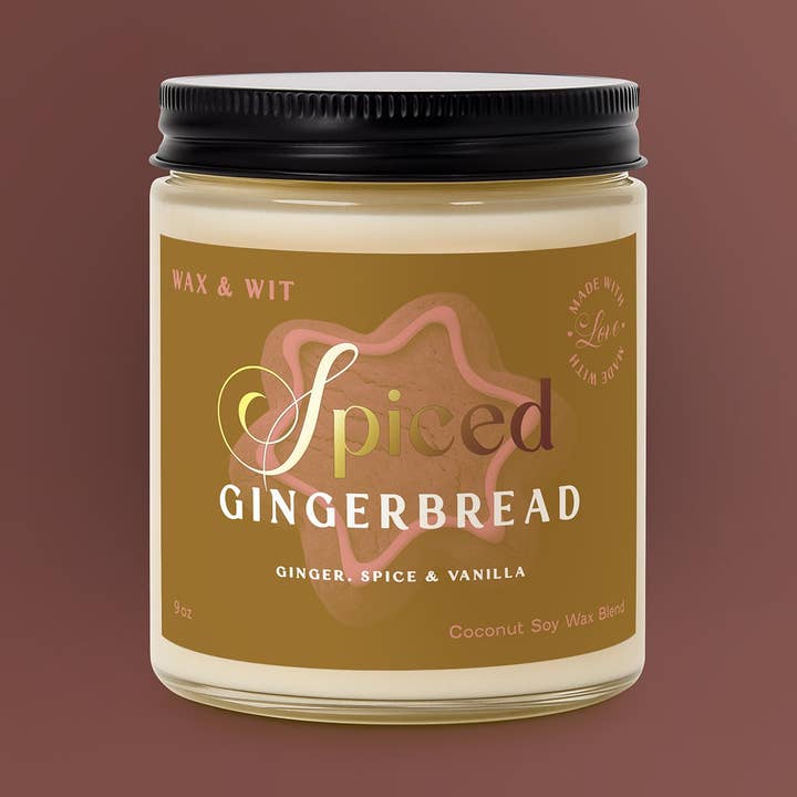 Pain d'épices épicé pour la vente par Wax &. Wit Candles