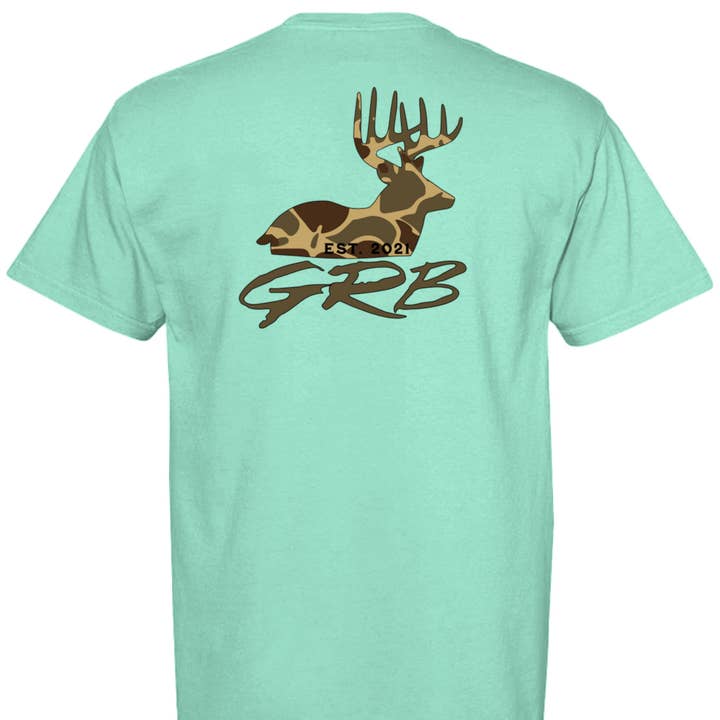 Ghost Ridge Brand - Wholesale Screen Printed T-Shirt - Men's - GR Camo Buck T-Shirt19
