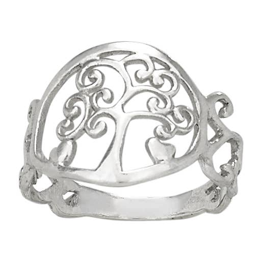 Curly Tree Sterling Silver Ring for wholesale by Tiger Mountain Jewelry