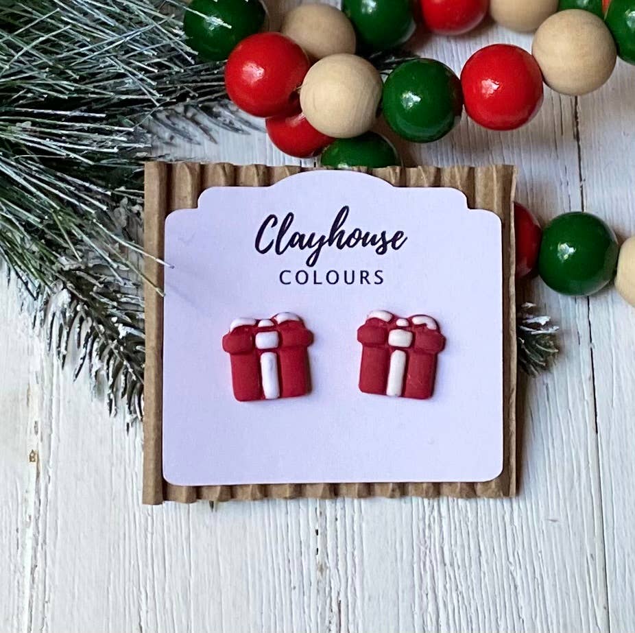 Clayhouse Colours - Wholesale Stud/Post Earrings - Christmas Stud Earrings0