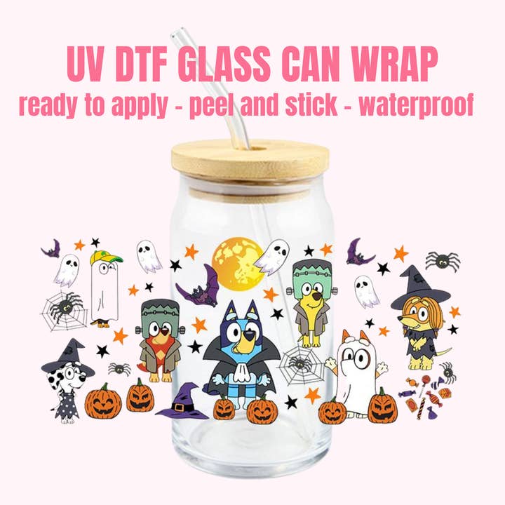 UV DTF CUP WRAP Halloween 89 for wholesale by One Stop Cups