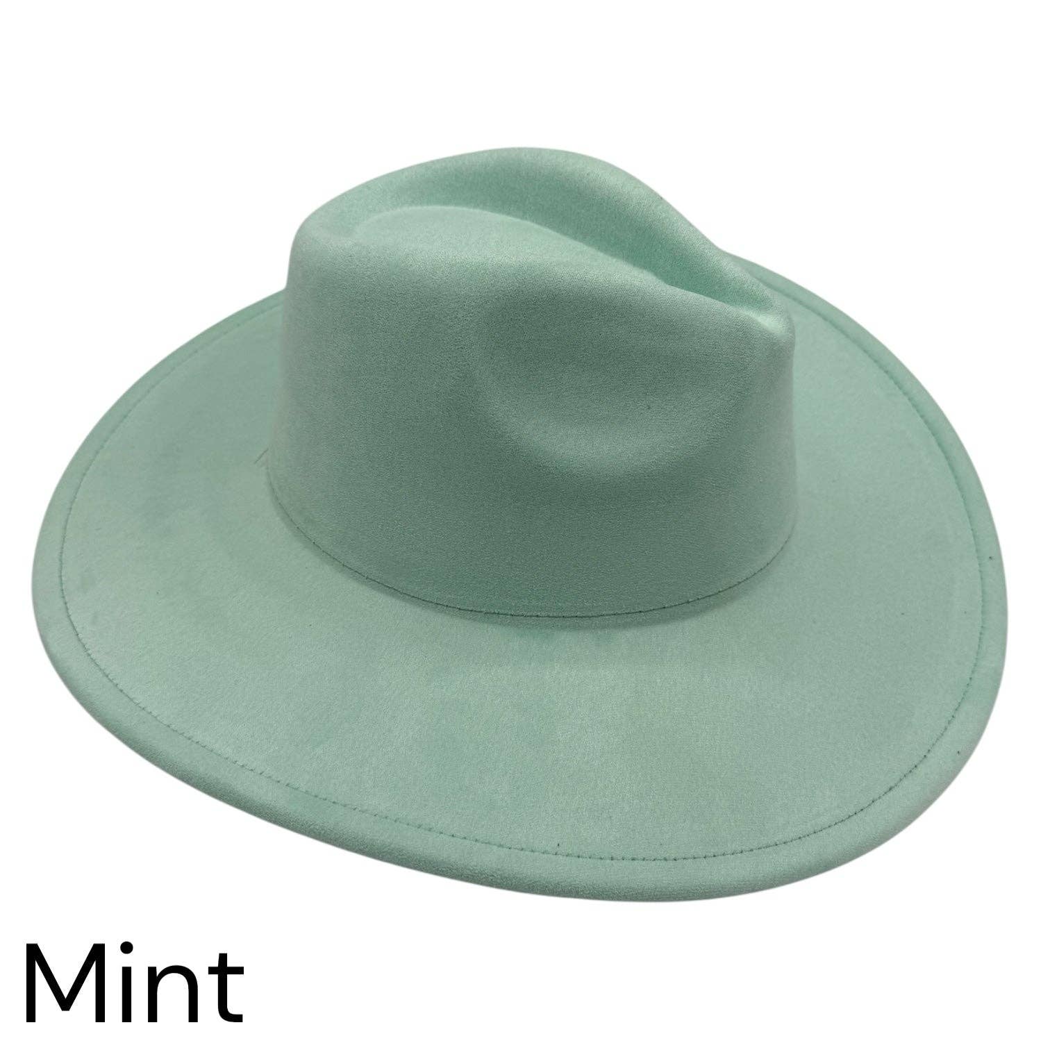 KW Laser Supplies - Wholesale Fedora - Women's - Vegan Suede Wide Brim Hats7