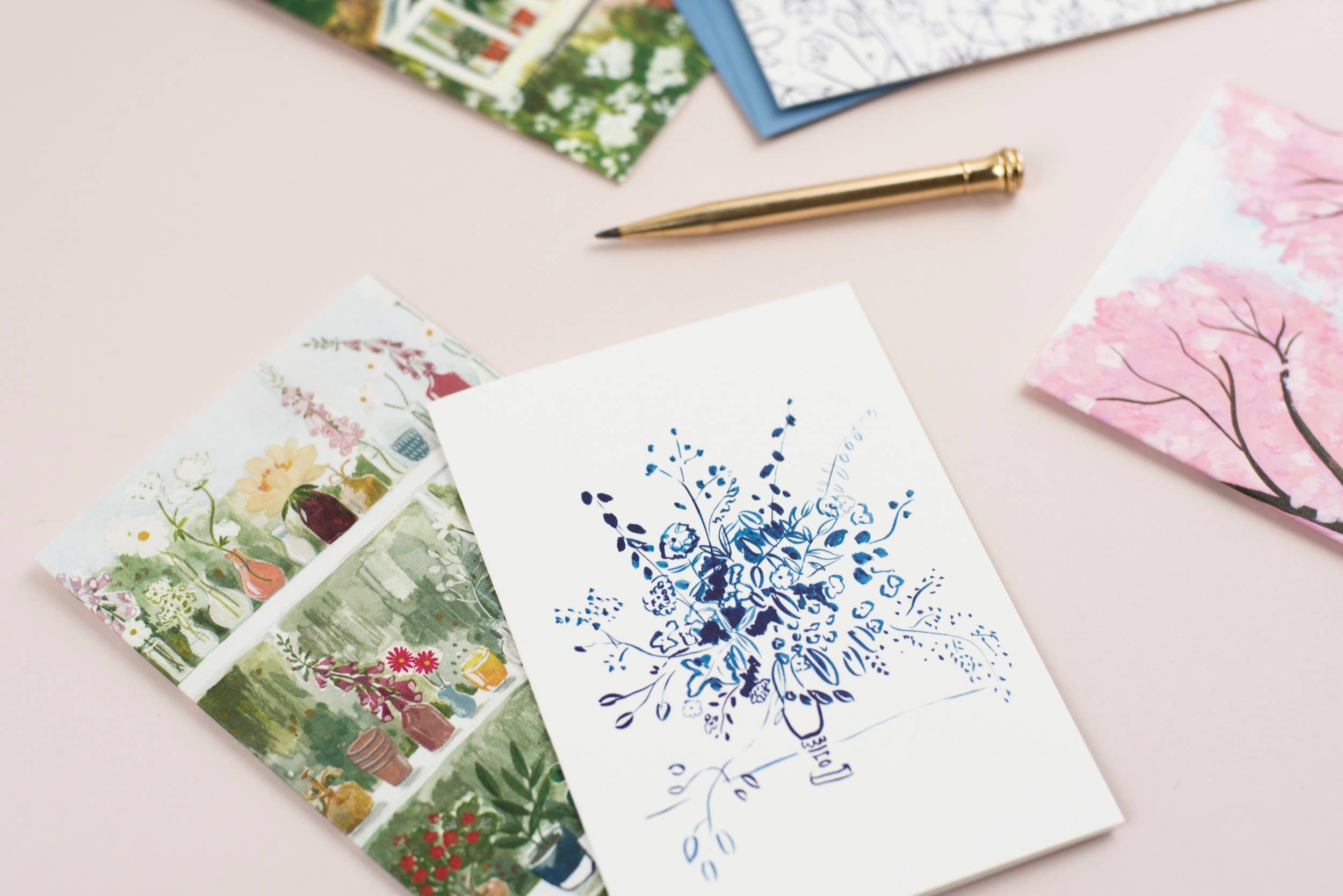 Peggy & Kate - Venta al por mayor Tarjetas de felicitación - Tarjeta Glasshouse | Tienda de Plantas | Flores Cortadas | Invernadero2