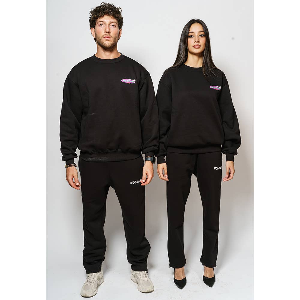 NObRAND MMXX – wholesale Sweatshirt med tryck - Unisex – NObRAND MMXX svart unisex-sweatshirt för tjej1