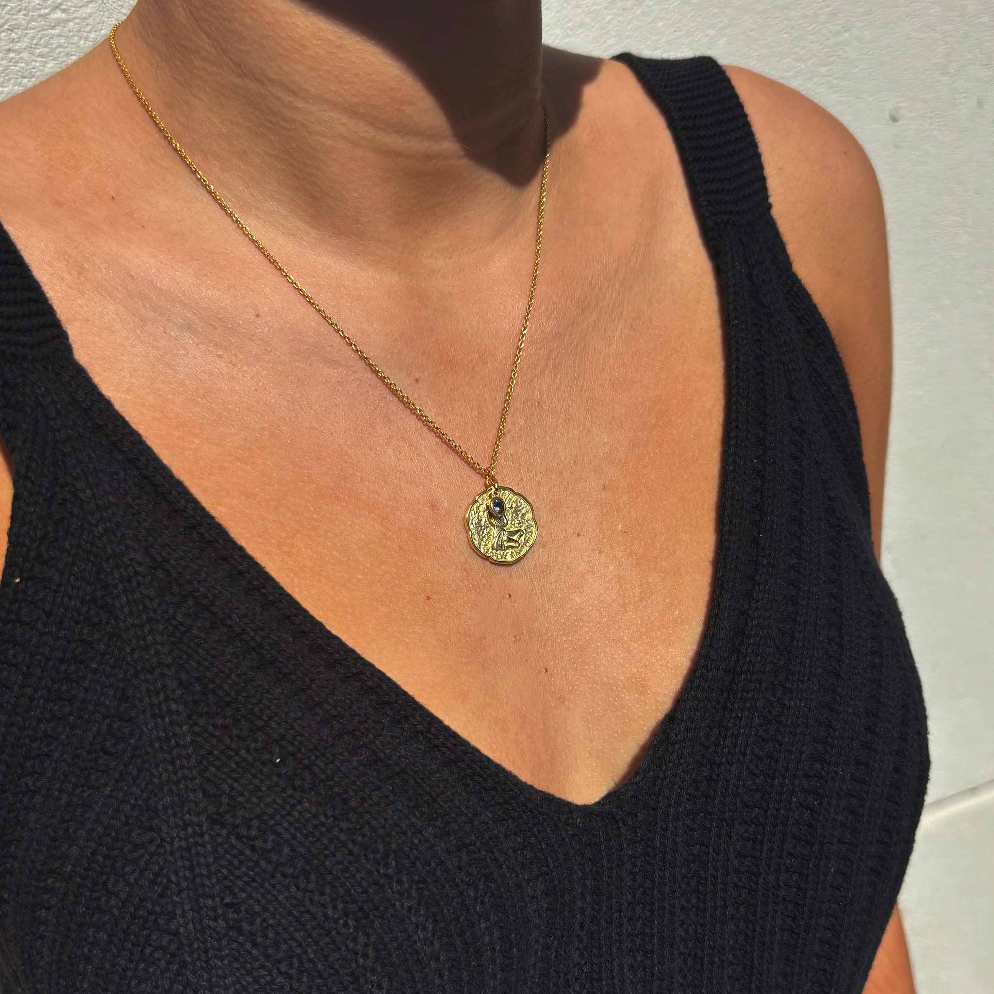 Shastra Home - Wholesale Pendant/Charm Necklace - Virgo Necklace With Birth Stone Charm1