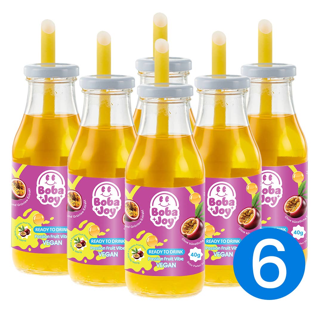 Pro.Di.Gio GmbH - Wholesale Iced Tea - BobaJoy Passion Fruit Vibe Ready to Drink Bubble Tea 1