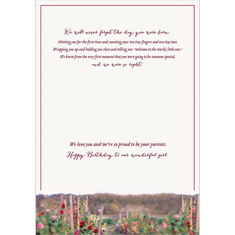 Legacy - Venta al por mayor Tarjetas de cumpleaños - Jardín - Tarjeta de Cumpleaños para Hija1
