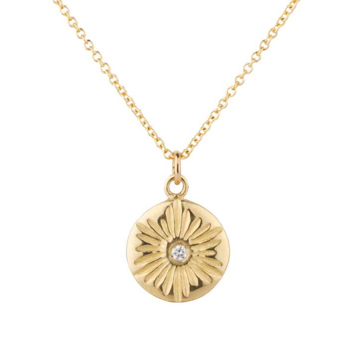 Gold Large Lucia Diamond Necklace for wholesale by Corey Egan