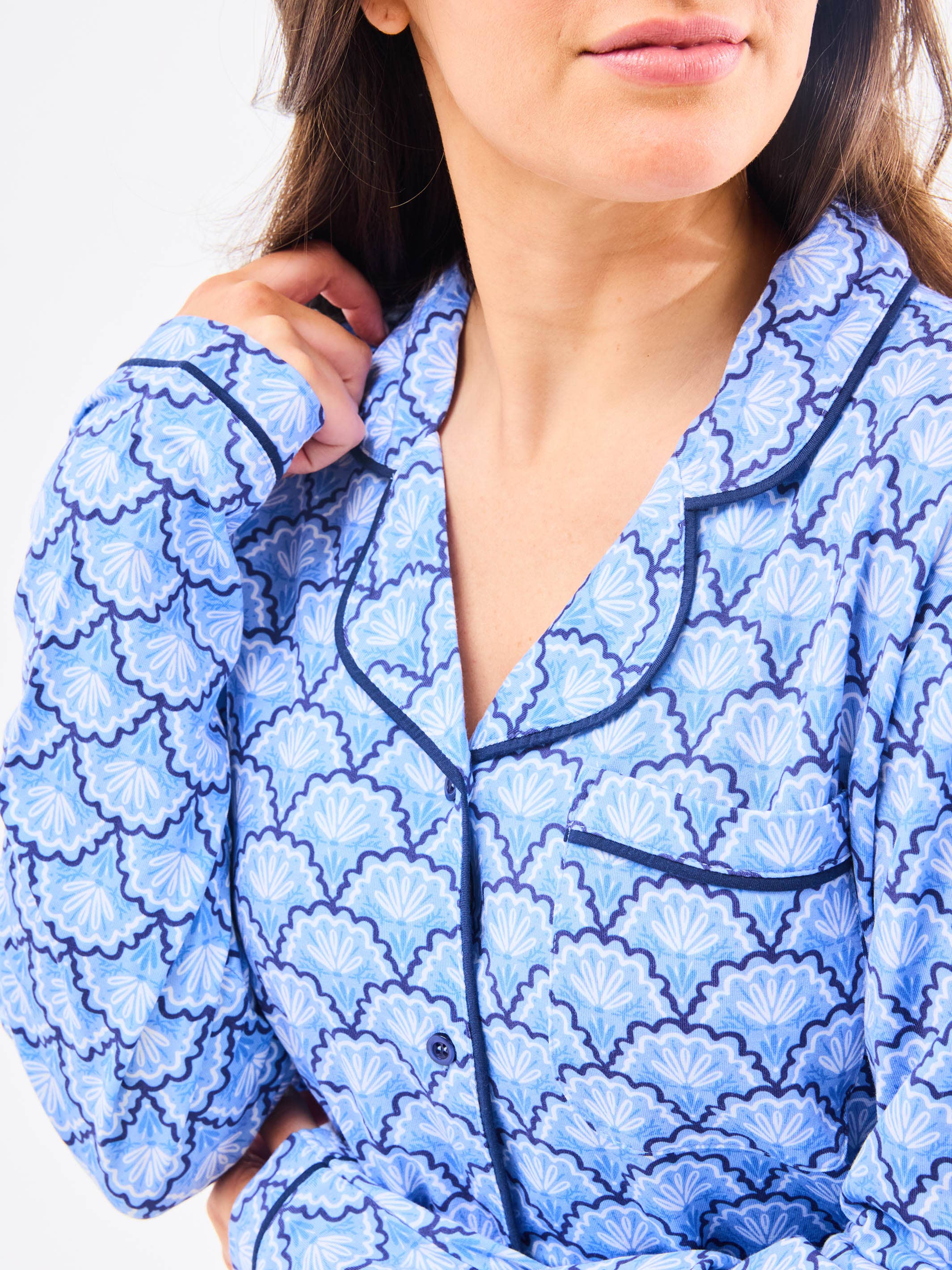 Mary Square - Vendita all'ingrosso Completo loungewear - Donna - Set Pigiama da Donna Charlotte | Second Glance Blu3