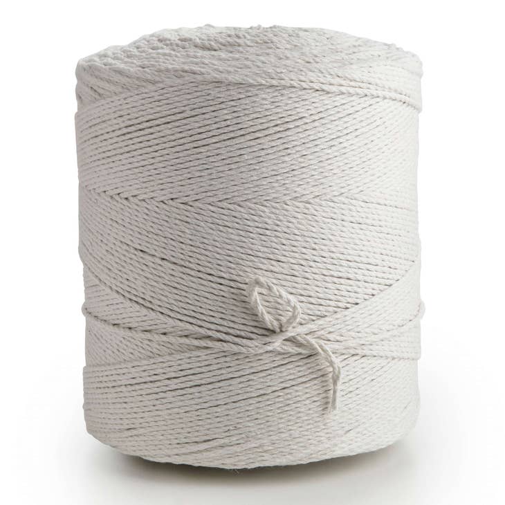 Hilo de hilo de algodón de ganchillo jumbo, 1 paquete, natural