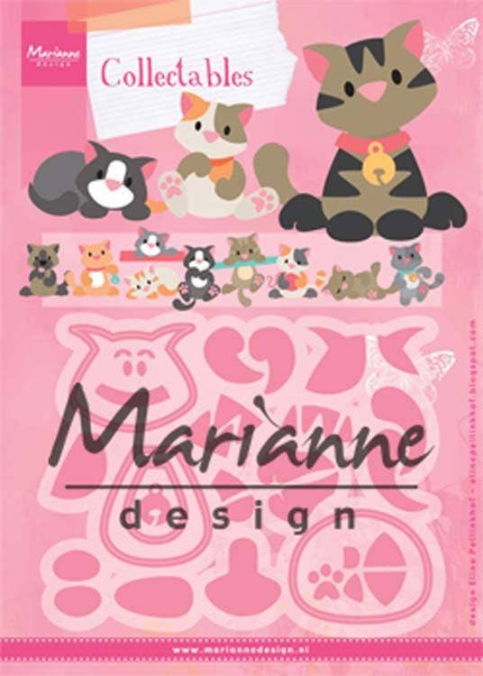 Ecstasy Crafts Distributing - Wholesale Doe-het-zelf-knutselset - Marianne Design Verzamelobjecten Eline's Kitten1