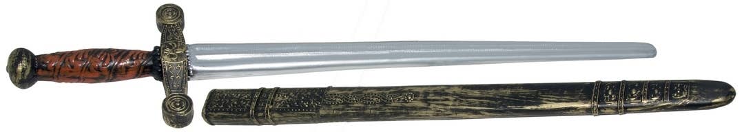 P'tit Clown - Wholesale Classic Toy - Kids - Knight's Sword with Scabbard - 75 cm0