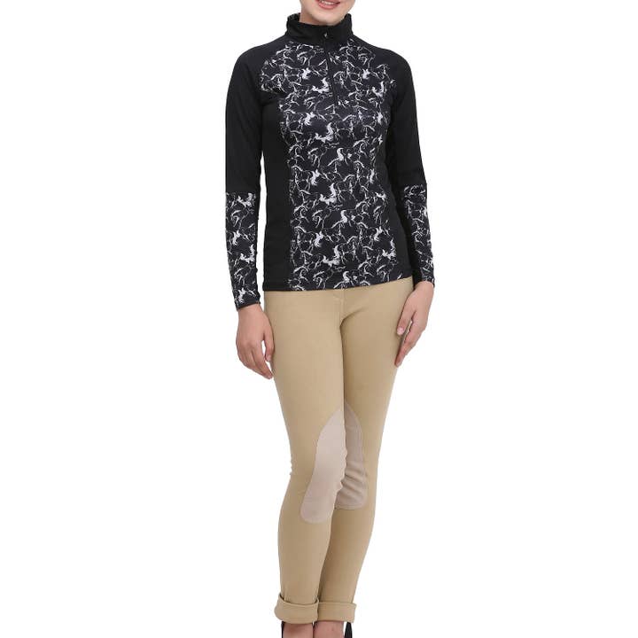 Equine Couture Ladies Linear Horses Sport Shirt for wholesale by JPC Equestrian