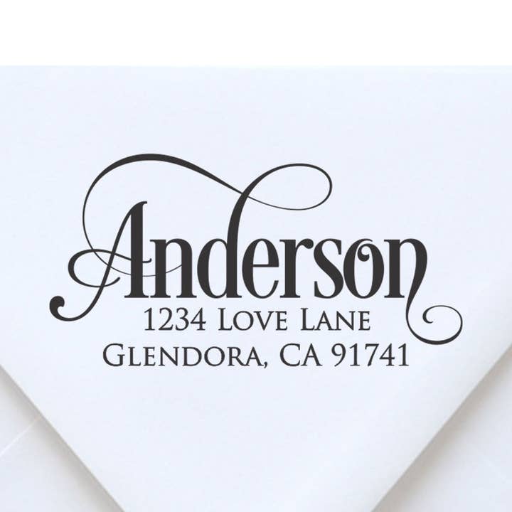 Tampon à encre automatique pour adresse de retour | Anderson pour la vente par Etchey