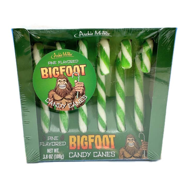 I Got Your Candy - Wholesale Hard Candy - Archie McPhee Bigfoot Candy Canes 3.8oz - 12ct