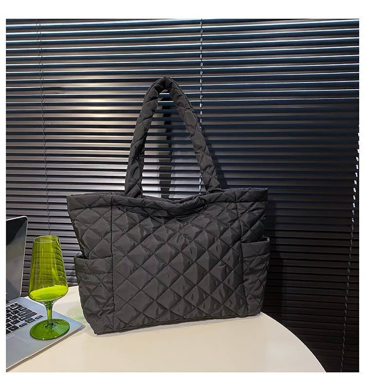 wandf - Vente Tote bag – femme - Sac fourre-tout matelassé en nylon pour femmes, sac de transport pour navetteurs, cadeau7