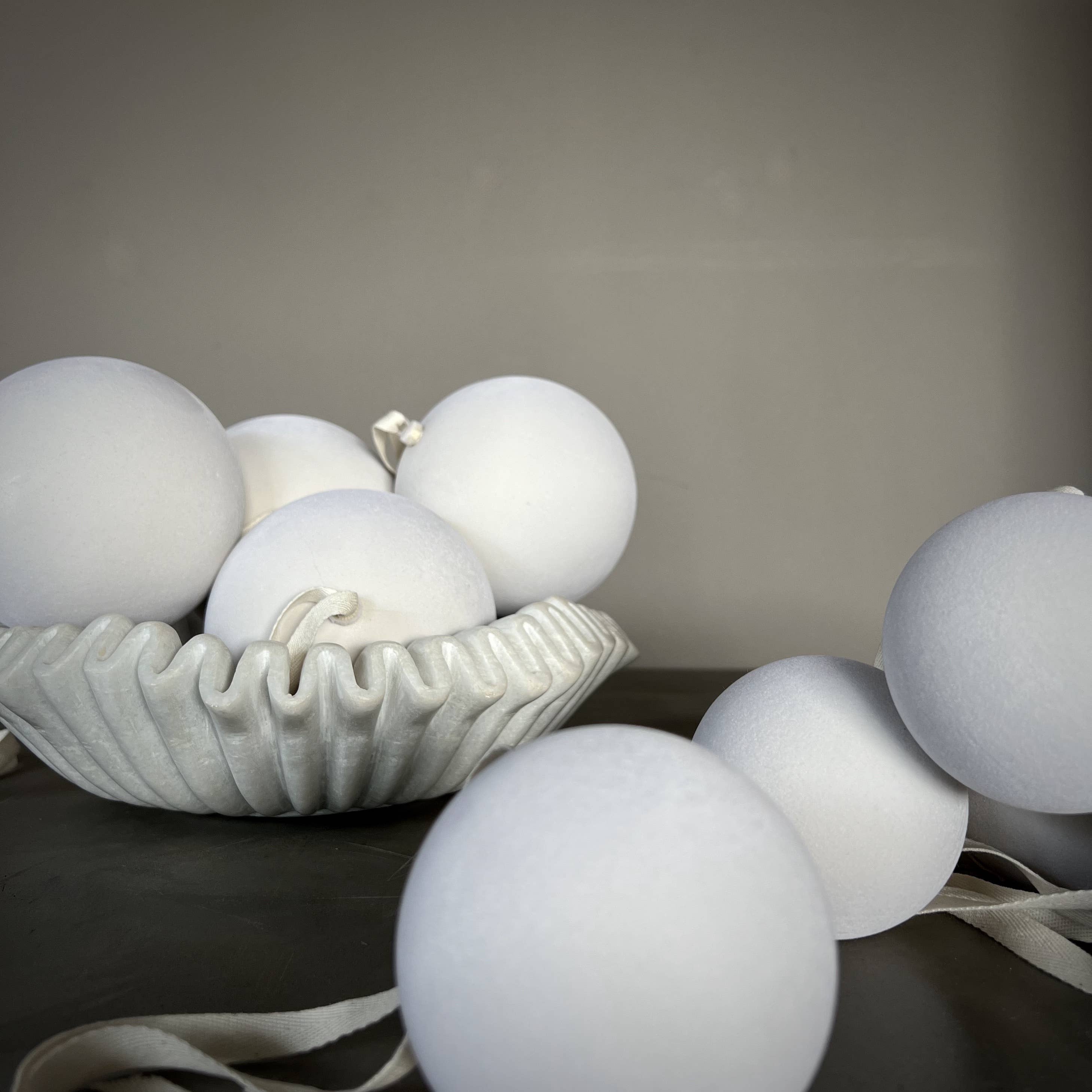 Nordstjerne – Ornamento por atacado – Tom aveludado, creme grande3