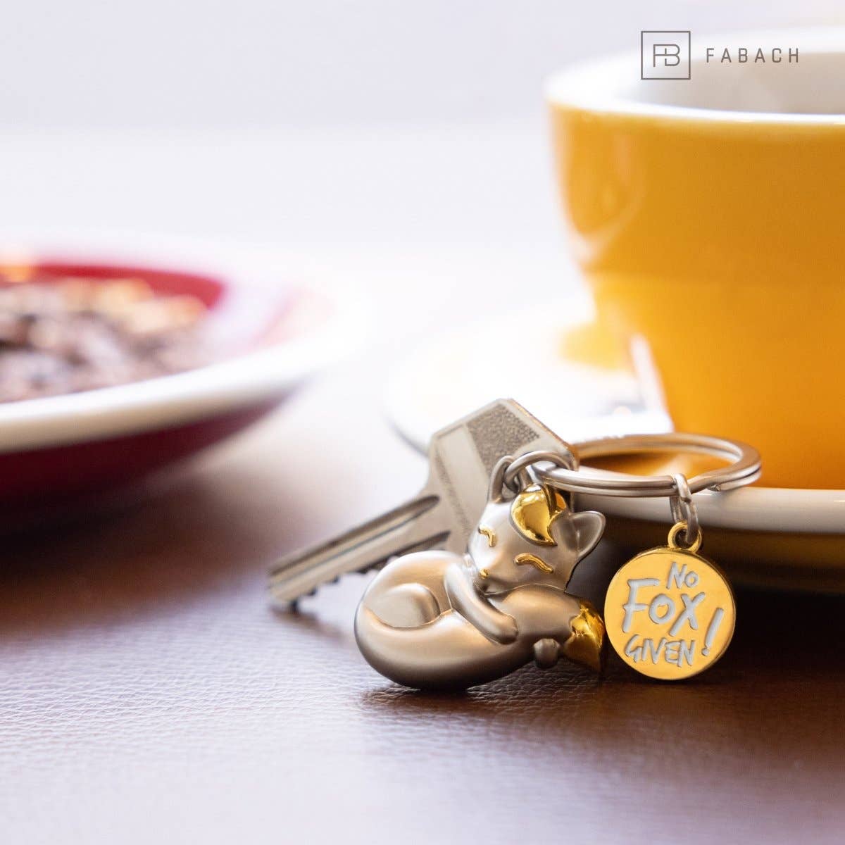 FABACH – Die Schlüsselanhänger-Schmiede - Wholesale Keychain - Women's - “No fox given” fox keychain “Foxy” with engraving - sweet fox lucky charm10