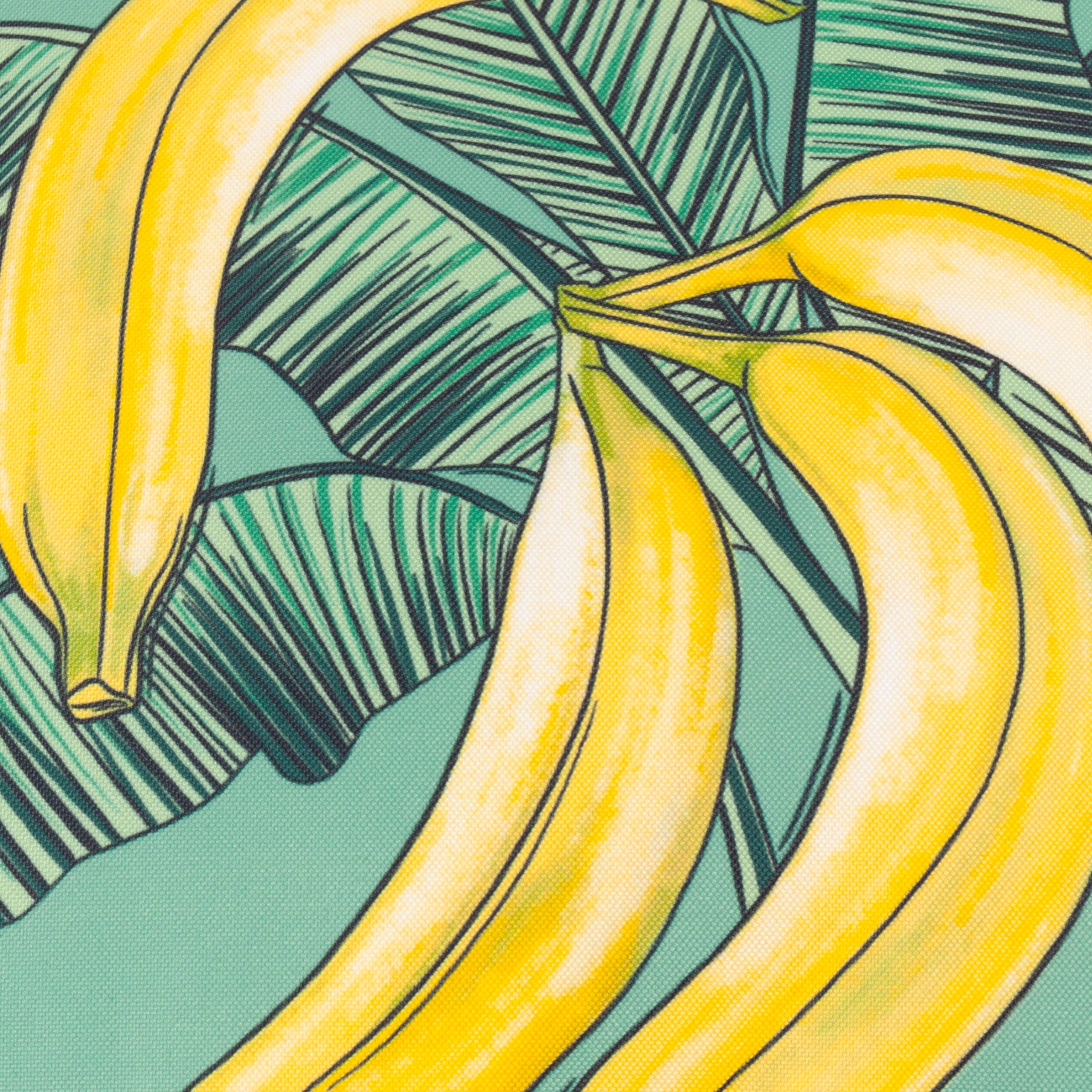 Multi Almofada de Exterior com Estampa de Anémonas e Bananas Multicolorida para venda a revendedores na Faire4