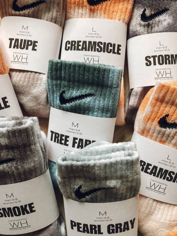 White House Co - Wholesale Socks - Unisex - Tie Dye Crewneck Socks