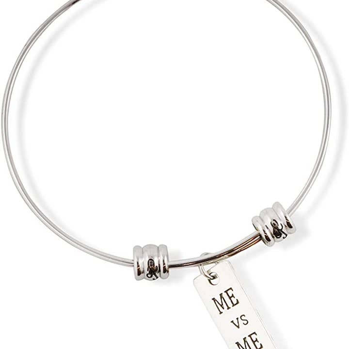 Dave The Bunny – wholesale Charm/dangle bracelet – Emerald Park Jewelry Inspirational Bracelet | Inspirational Saying Fancy Charm Bangle