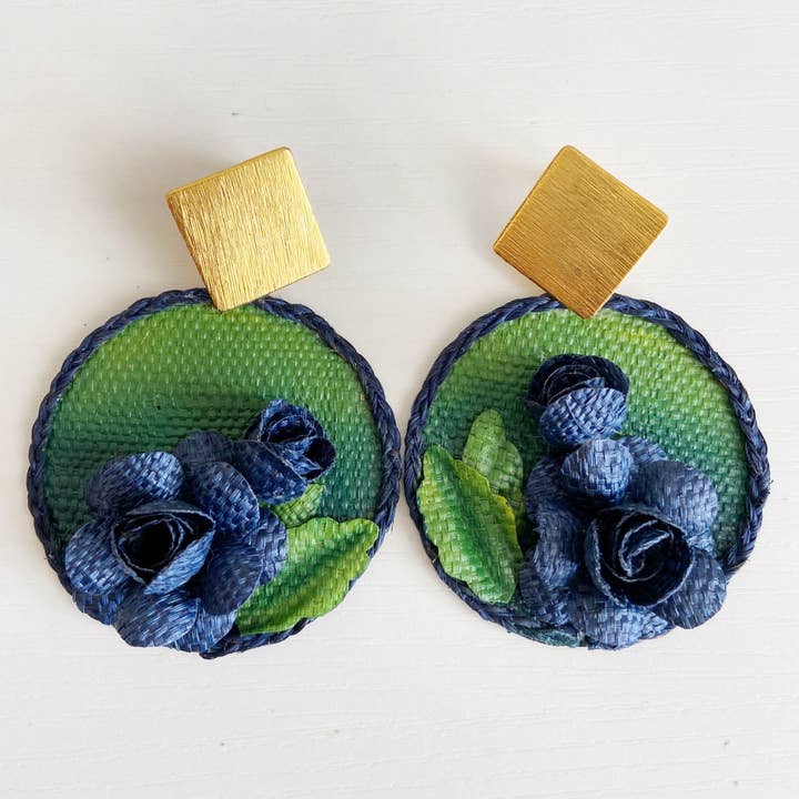 Hola! I'm Back - Venta al por mayor Pendientes colgantes - Pendientes de fibra natural de planta de plátano ecológico de Amazon