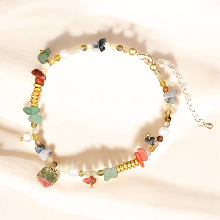 Unakite Aventurine Ankellänk för wholesale av Cape Diablo