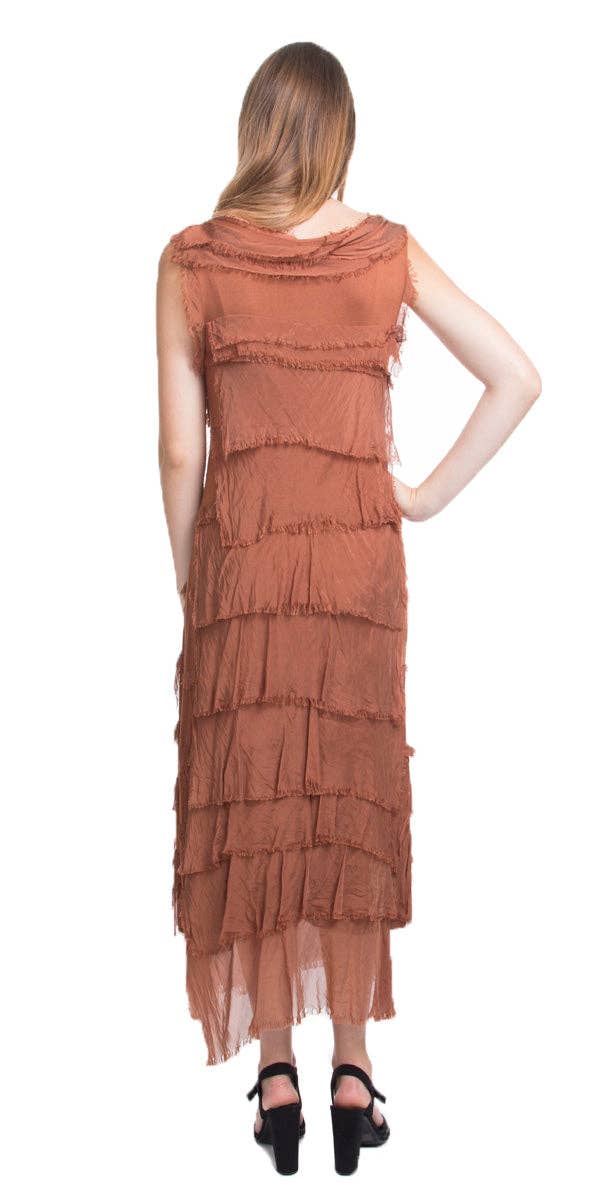 Gigi Moda - Wholesale Dress - Women's - Full Length Ruffle Dress1
