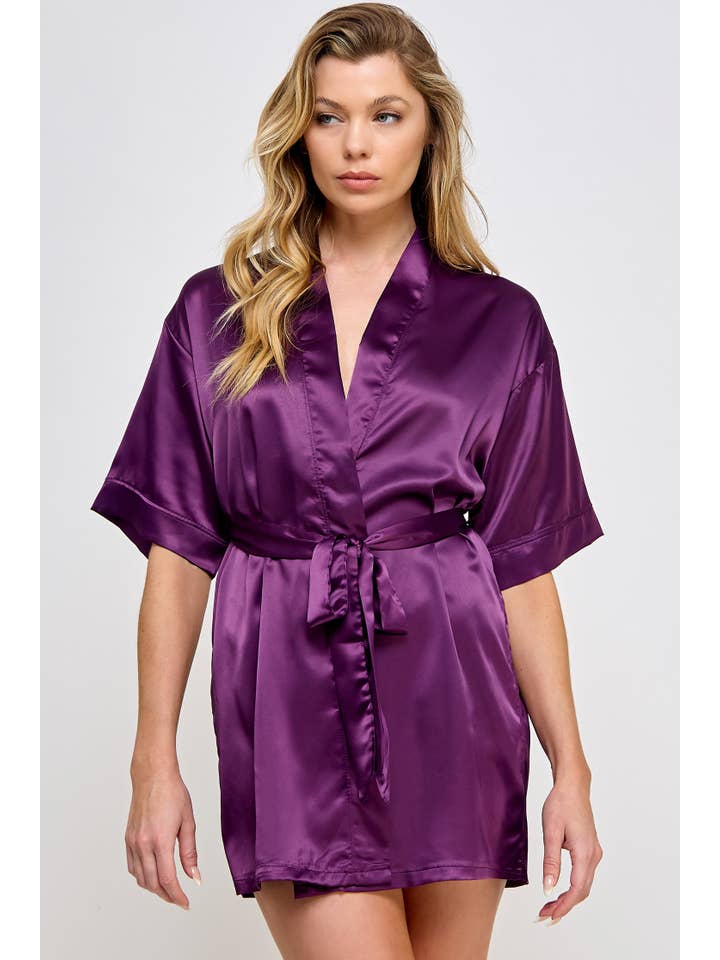 BeWicked - Wholesale Robe - Women's - 1947 Getting Ready Satin Robe12