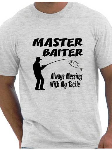 Print4U - Wholesale Screen Printed T-Shirt - Men's - Master Baiter Mens Fishing T-Shirt1