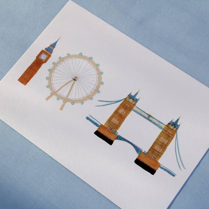 Emma Holmes Art - Vente Affiche d'art - Iconic London - Impression d'art2