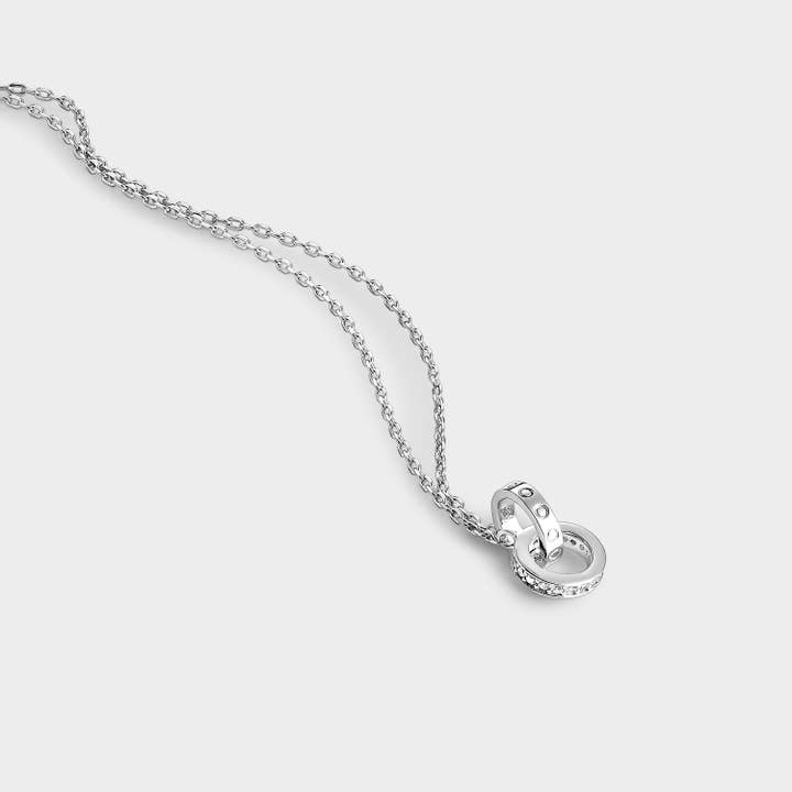 Itemporality - Wholesale Pendant/Charm Necklace - Silver necklace with interlocking rings1