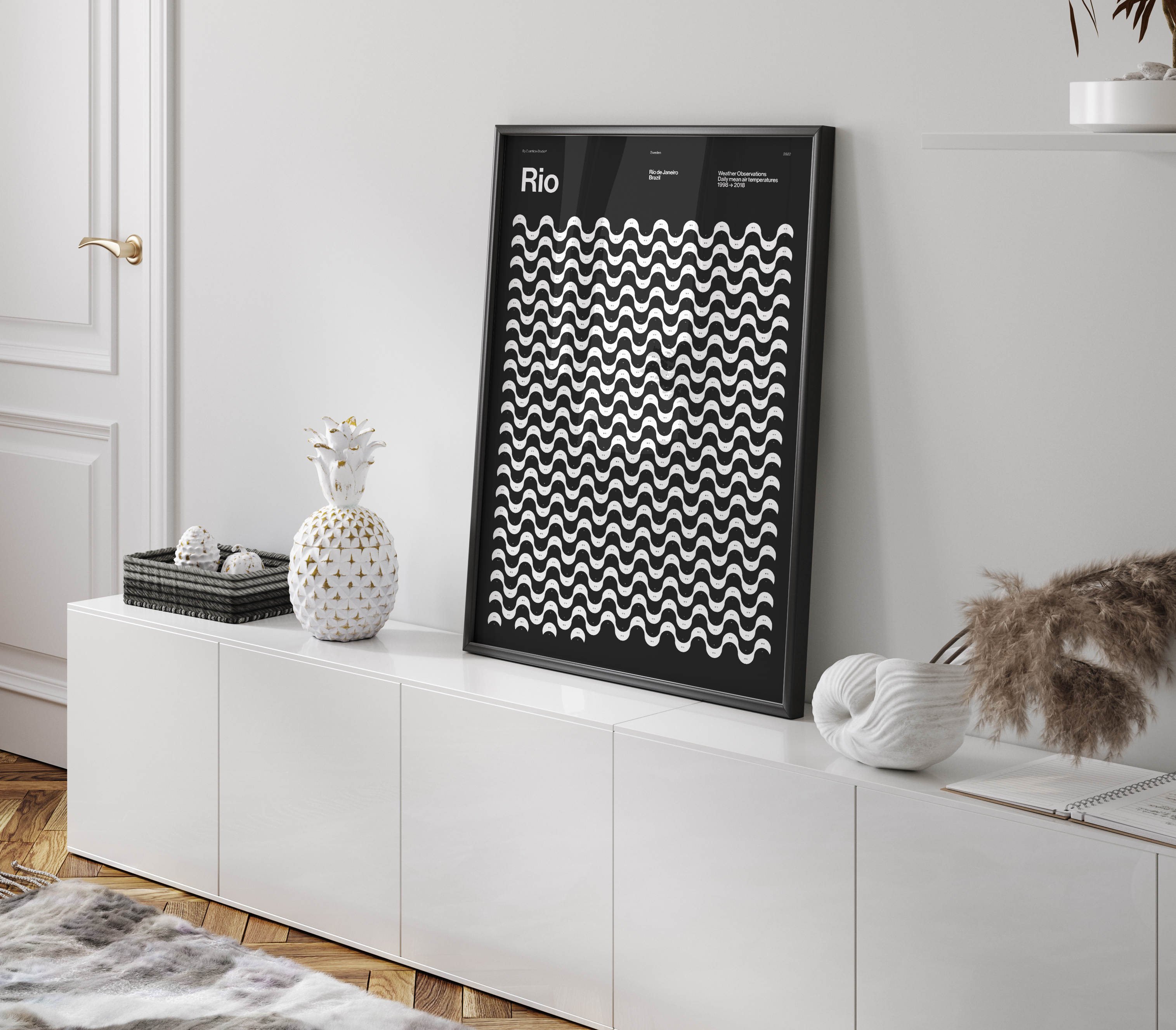 Cuantica - Wholesale Poster - Rio de Janeiro — Copacabana (Black)3