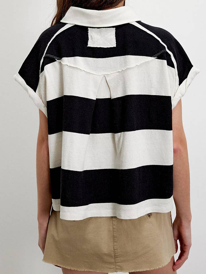 Mccolin - Wholesale Polo - Women's - Striped Polo T-Shirt2