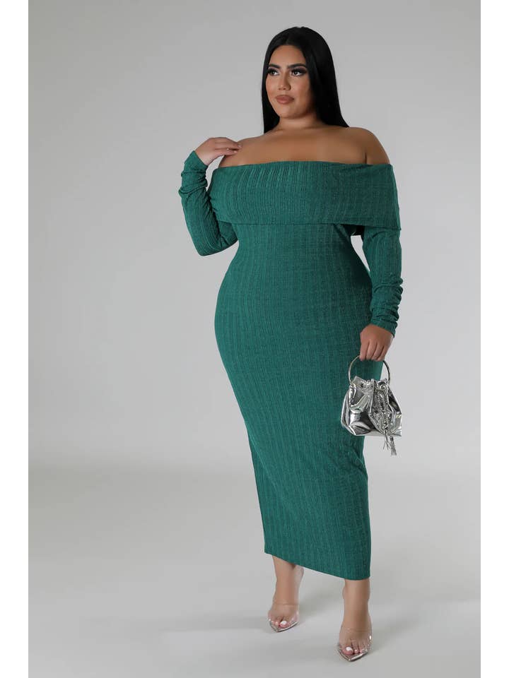 BJ's Closets - Wholesale Dress - Women's - Pace Yourself Dress Plus-Green2