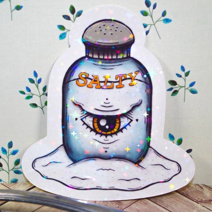Salty Vinyl Sticker | Waterproof Sticker for wholesale by Eerie Cat