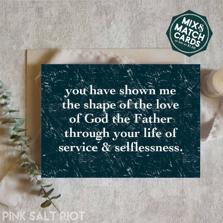 Spiritual Father Card for wholesale by Pink Salt Riot