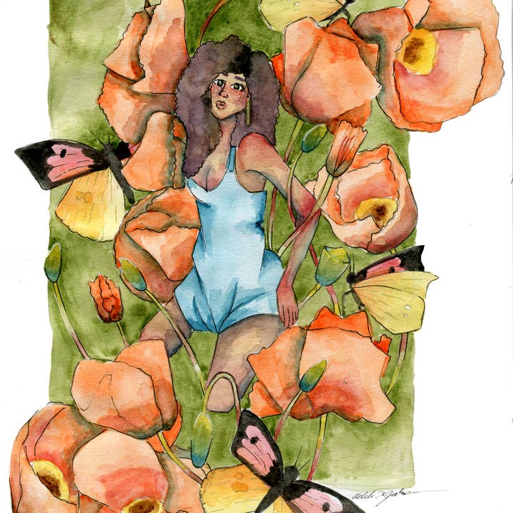 Imprimé Love Babe California pour la vente par Adele by Adele Jackson