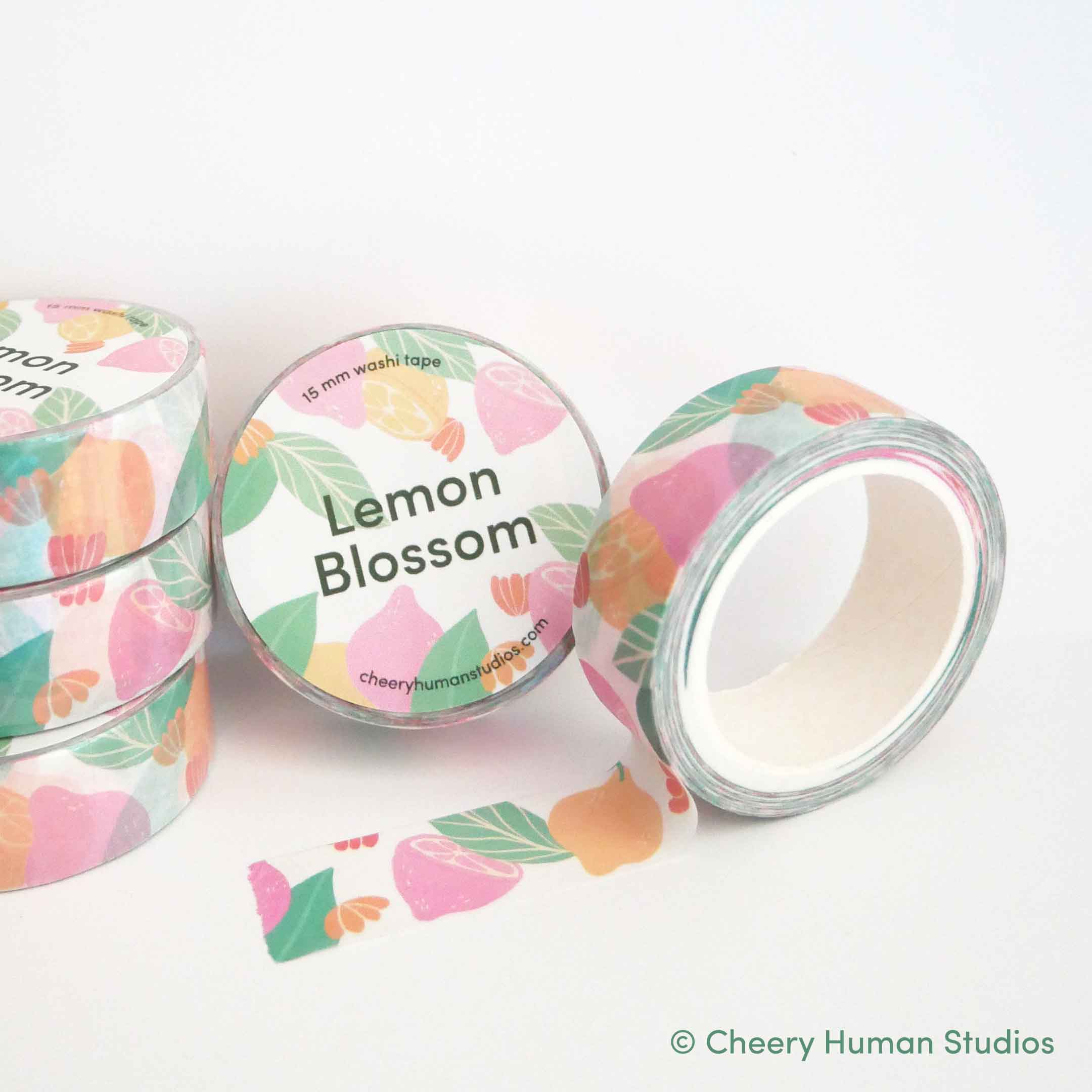 Cheery Human Studios - Wholesale Washi Tape - Lemon Blossom - Washi Tape | Fruit Washi Tape3