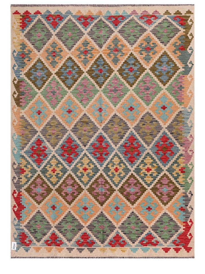 Maimana Afghanistan Kilim Teppich - 210 x 156 cm für den Großhandel von Imaco Rugs