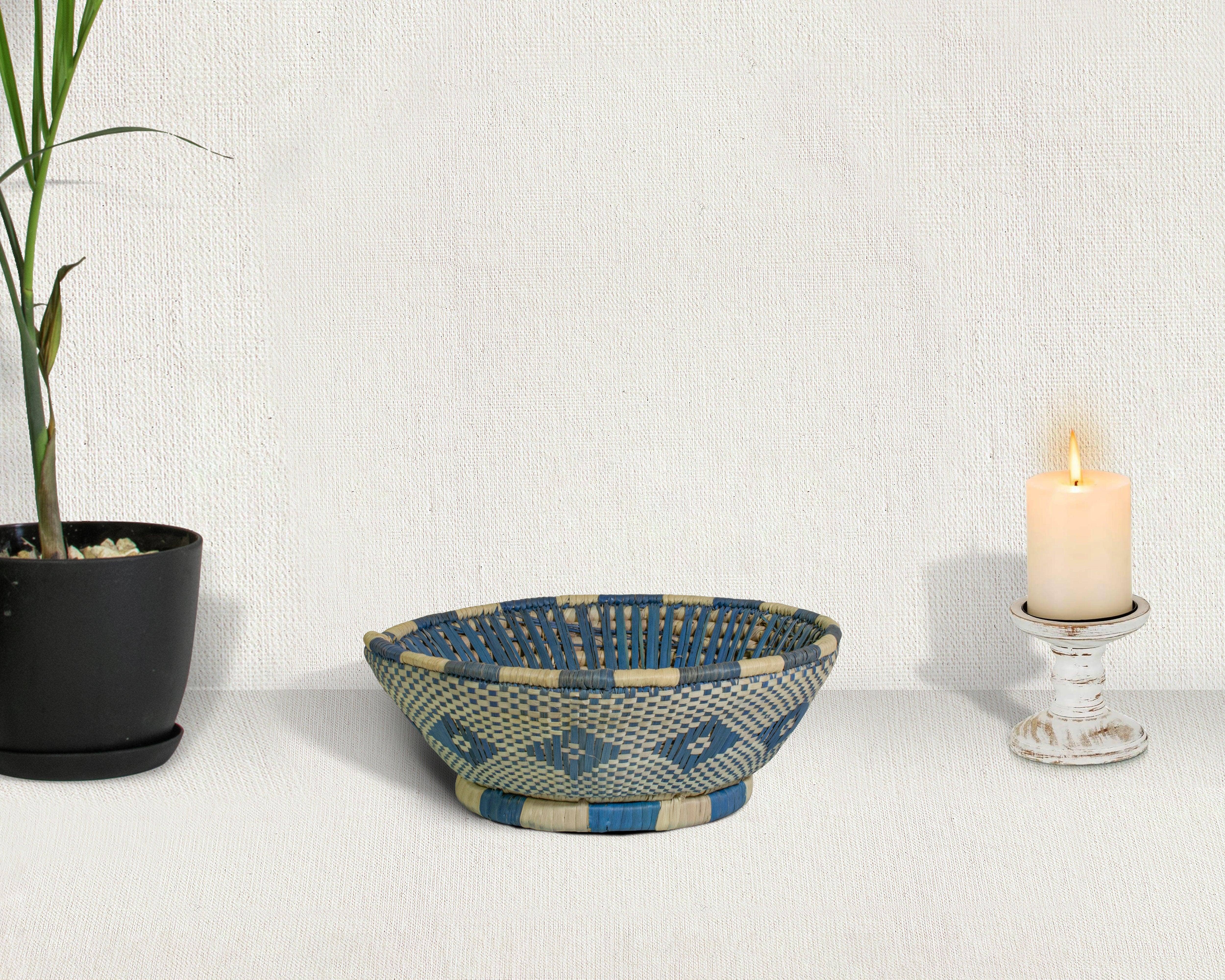 ArtisanalEmporiumLLC - Wholesale Fruit Basket - Blue Orion - Fruit & Vegetable Bowl Basket 7-inch 5