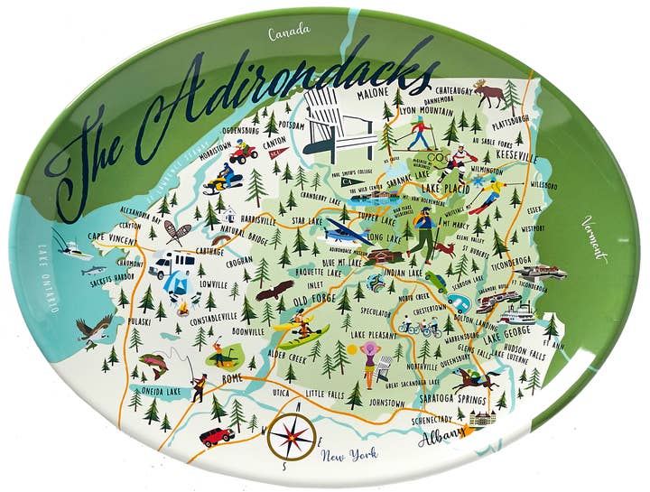 Galleyware - Wholesale Platter - Adirondacks 16" Melamine Platter0