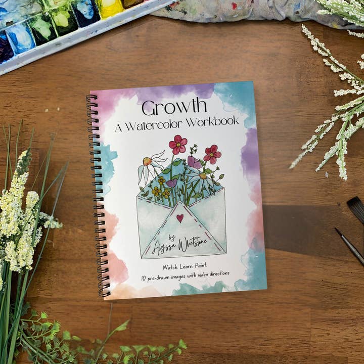 Alyssa Whetstone Art - Wholesale Coloring & Activity Book - Kids & Baby - Growth Watercolor Workbook - With Video Directions4
