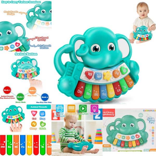 St. Louis Wholesale LLC - Wholesale Musical Toy - Kids & Baby - The Animals Keyboard - Lets Play - Sanamersen - Musical