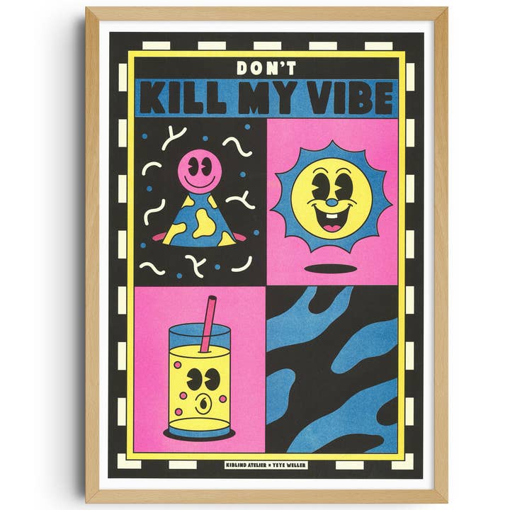 A3-poster - Yeye Weller - „Kendrick Lamar — Don't Kill My Vibe” voor wholesale door KIBLIND Atelier