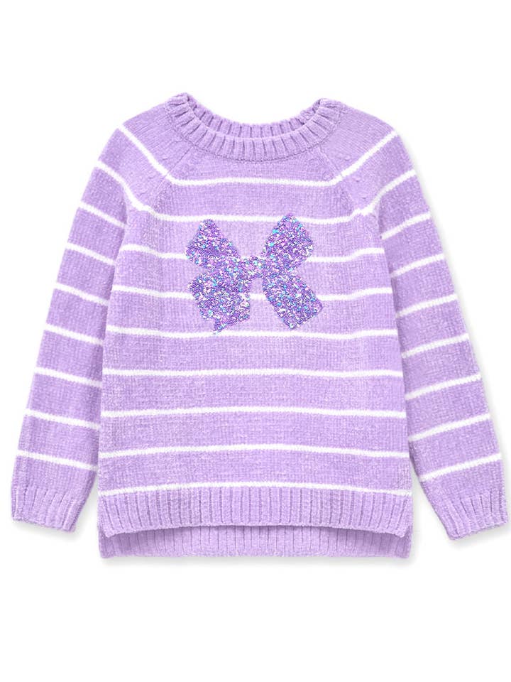 Cutie Patootie Clothing - Wholesale Knit Sweater - Kids - SO GWS-Y24-9031B Girl's Chenille Pullover Sweater
