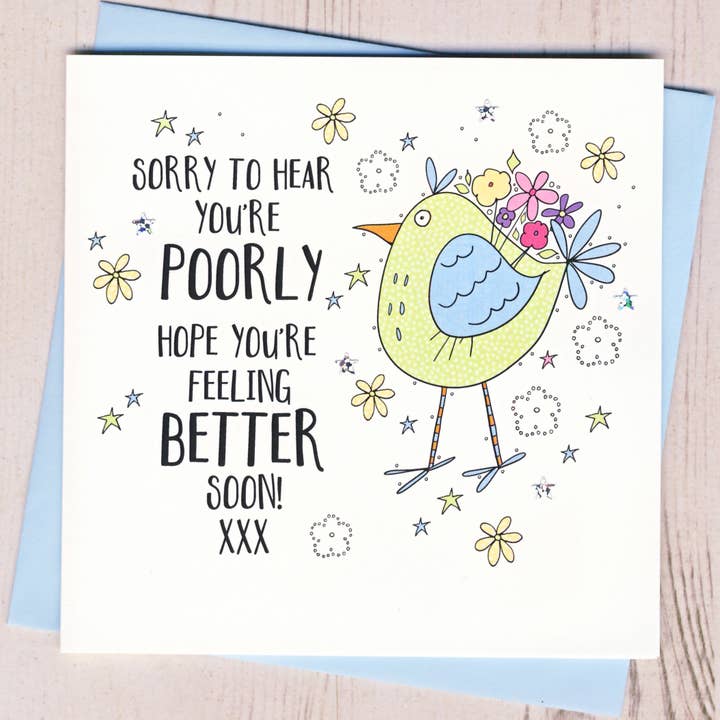 Get Well Soon Card for wholesale by Eggbert & Daisy